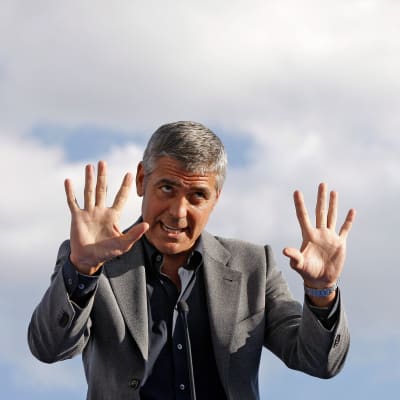 George Clooney i Italien 2009