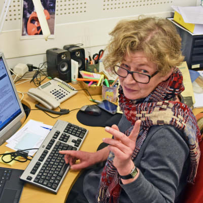 Svenska Yles politiska redaktör Anne Suominen.