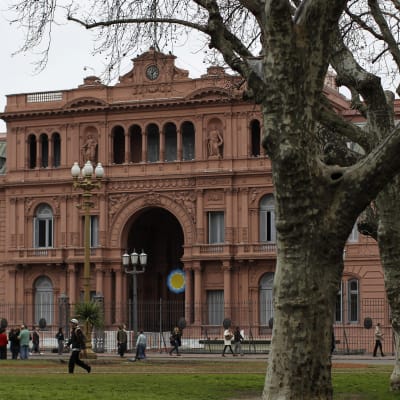 General view of the Argentinian Casa Rosada (Government House) in Buenos Aires downtown, Argentina, 31 July 2014
