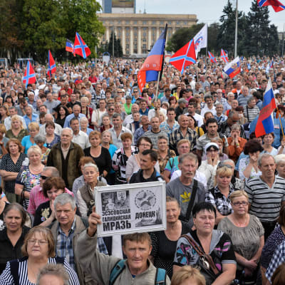 Proryska demonstranter.