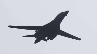 Det amerikanska bombplanet av typen B-1B Lancer. 