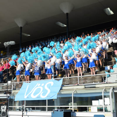 Vasa övningsskola hade diktat ihop den bästa ramsan bland högstadier och gymnasier på Stafettkarnevalen 2014.