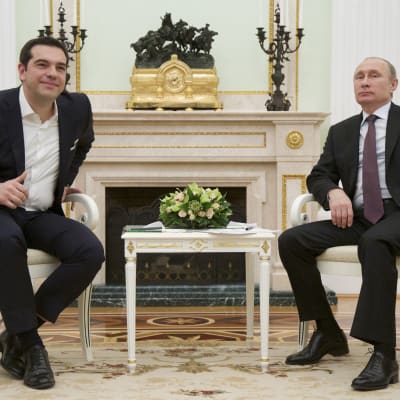 Tsipras och Putin träffades i Moskva.