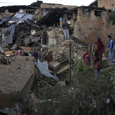 Den förödande jordbävningen i Nepal den 25 april 2015 drabbade bland annat huvudstaden Katmandu.