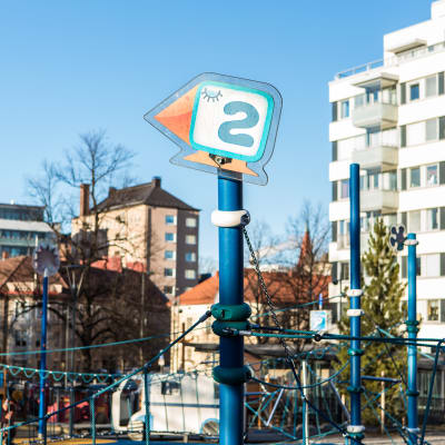 Pikku kakkosen puisto maaliskuussa 2020.
