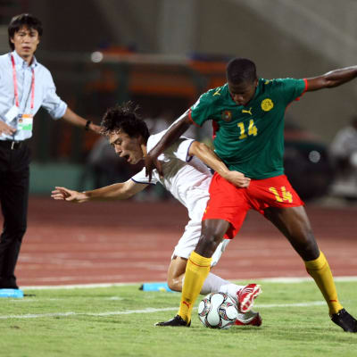 Patrick Ekeng spelade två landskamper för Kamerun. Han dog 2016, 26 år gammal.