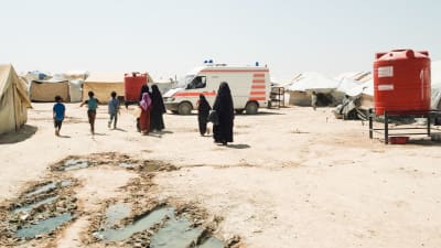Kvinnor i al-Hol lägret augusti 2019