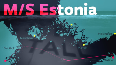 Rutten M/S Estonia åkte mellan Estland och Sverige