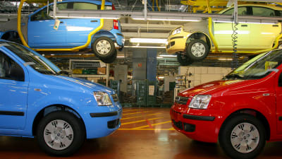 Fiat bilar tillverkas.