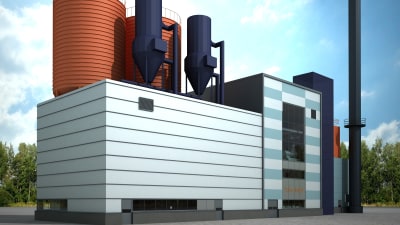 Åbo Energis nyaste pelletsenhet i Luolavuori.