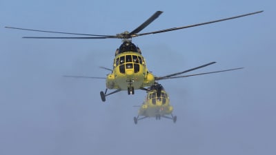 Olyckshelikoptern var en transporthelikopter av typen MI-8. Alla 18 personer ombord omkom