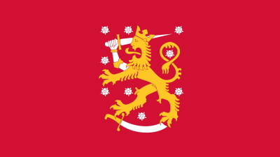 Finlands tillfälliga flagga från januari 1918 till maj 1918.