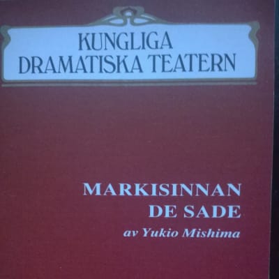 Prrogrambladet till Markisinnan de Sade, Dramaten 1989.
