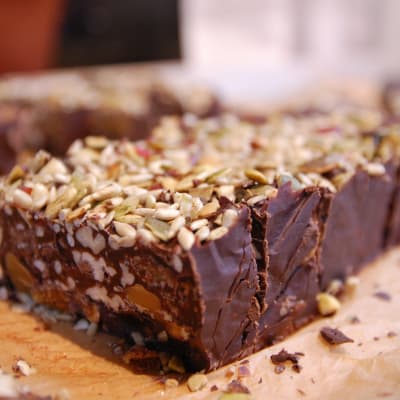 Rocky christmas road