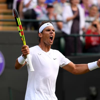 Rafael Nadal Wimbledonissa 2019.