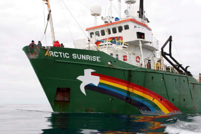Greenpeacefartyget Arctic Sunrise.