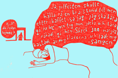 Sovande kvinna, illustration