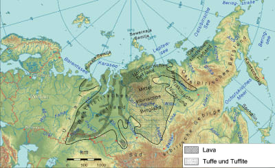 Karta över de så kallade sibiriska trapporna.