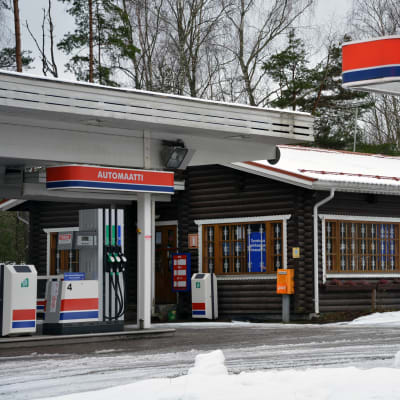 Teboilstationen i Lappvik.