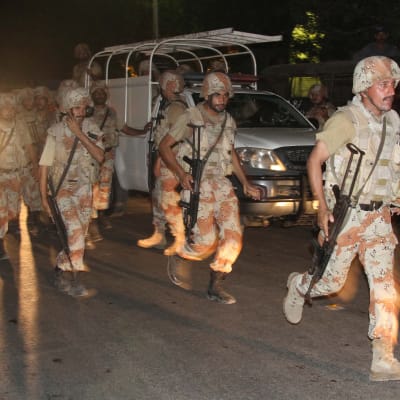 Attack mot flygplatsen i Karachi, Pakistan.