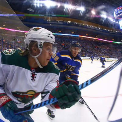Mikael Granlund var en av Wilds bästa spelare i den första slutspelsmatchen mot St. Louis.