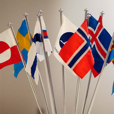 De nordiska flaggorna.