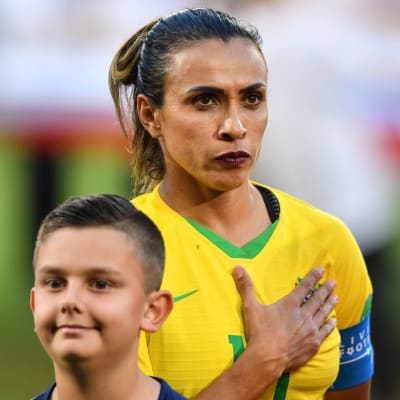 Marta deltar i fotbolls-VM i Frankrike för sitt Brasilien.
