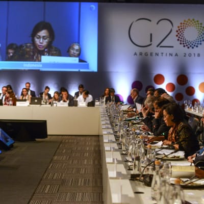 G20 toppmötet förbereddes av finansministrarnas möte i Buenos Aires den här veckan