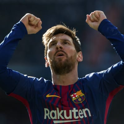 Lionel Messi jublar.