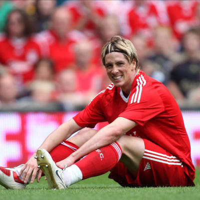 Fernando Torres spelade för Liverpool.