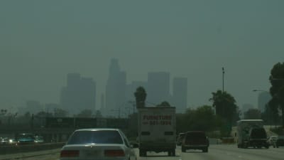 smog över motorväg