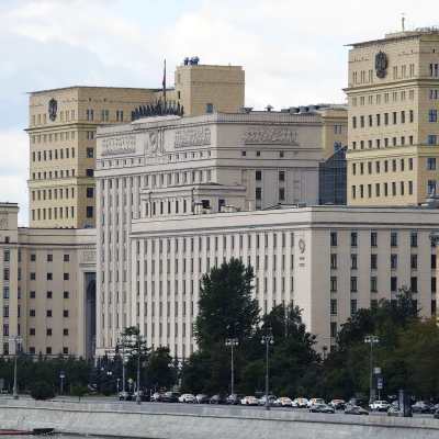 Det ryska försvarsministeriets byggnad i Moskva.