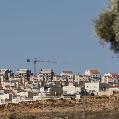 Den israeliska bosättningen Psagot i Ramallah på Västbanken 19.11.2019