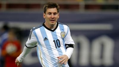 Lionel Messi i Argentinas tröja
