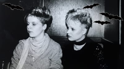 Charlotta Boucht och Mari Koli på 80-talet.