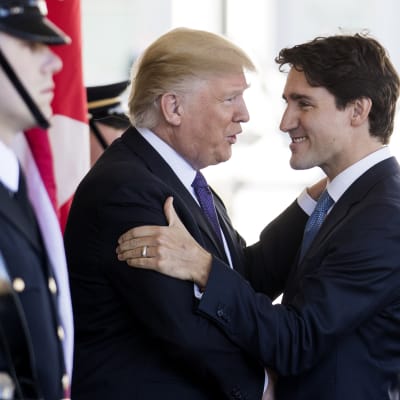 USA:s president Donald Trump och Kanadas premiärminister Justin Trudeau.