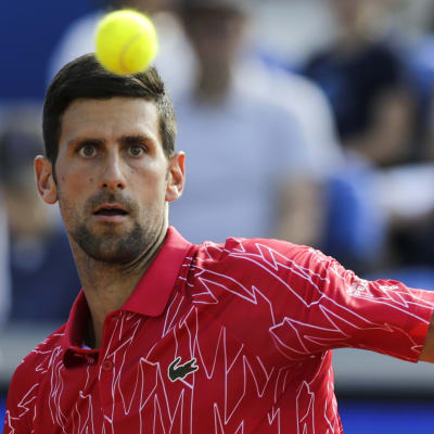 Novak Djokovic under turneringen i Belgrad.