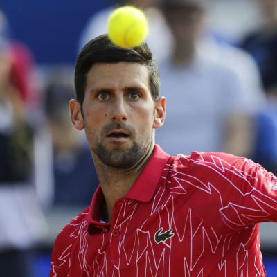 Novak Djokovic under turneringen i Belgrad.
