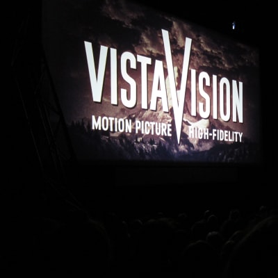 Vistavision-vinjetten i filmen Vertigo.