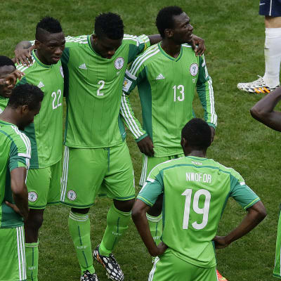 Nigeria efter åttondelsfinalförlusten mot Frankrike, VM 2014