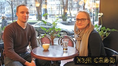 Filip Björklöf och Jenny Bergholm.