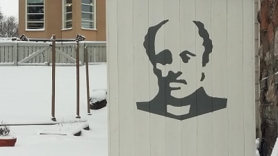 Grafittimålning av J.L. Runeberg