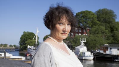 Författaren Monika Fagerholm.
