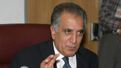 USA:s chefsförhandlare för Afghanistan Zalmay Khalilzad.
