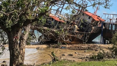 Förödelsen efter cyklonen på Vanuatu 6.4.2020