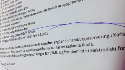 Text efter Sydspetsens miljöhälsas nämndmöte.