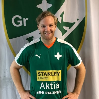 Patrik Johanson i GrIFK:s tröja.