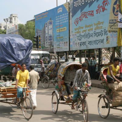 Gatubild från Dhaka
