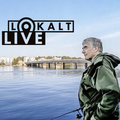 Fiskaren Risto Paaja vid Drumsö bro.