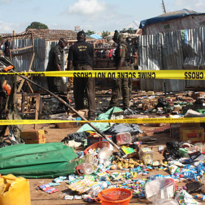 Bombdåd i Abuja Nigeria 3 oktober 2015.